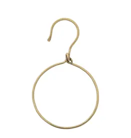 5" Round x 8"H Metal Ring w  Hook
