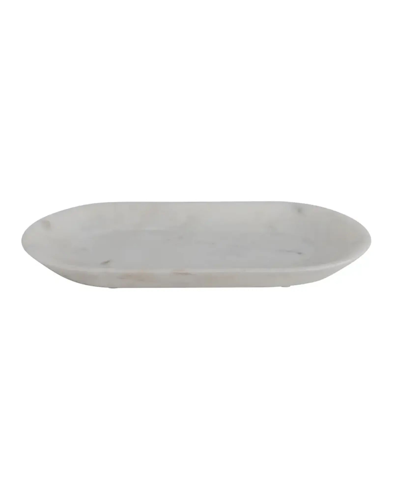 10-3/4"L x 5-1/4"H Marble Oval Tray