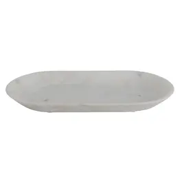 10-3/4"L x 5-1/4"H Marble Oval Tray