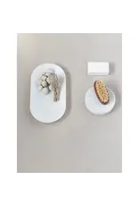 10-3/4"L x 5-1/4"H Marble Oval Tray