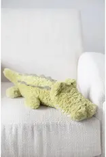 19"L x 9"W Polyester Plush Alligator, Green