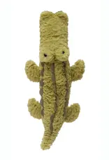 19"L x 9"W Polyester Plush Alligator, Green