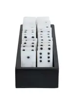 S/29 2-1/4"H x 1"W Alabaster Dominos in Tray