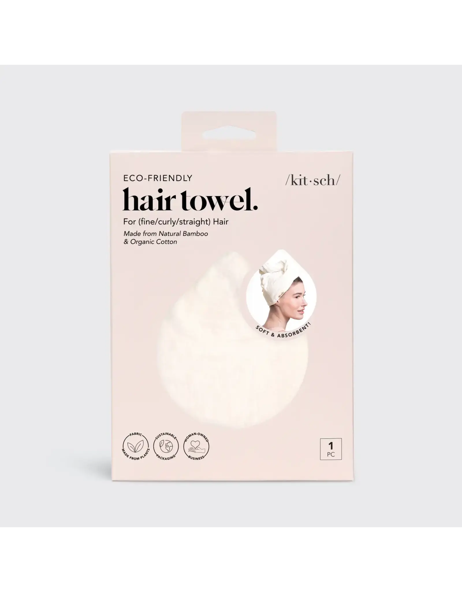 Quick Dry Hair Towel - Ivory