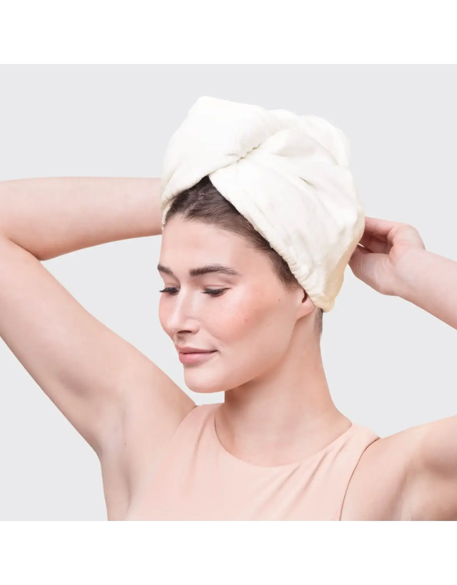 Quick Dry Hair Towel - Ivory