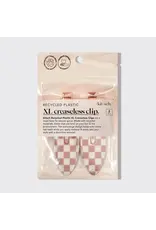 Recycled Plastic XL Creaseless Clips 2pc Set -Terracotta