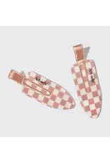 Recycled Plastic XL Creaseless Clips 2pc Set -Terracotta