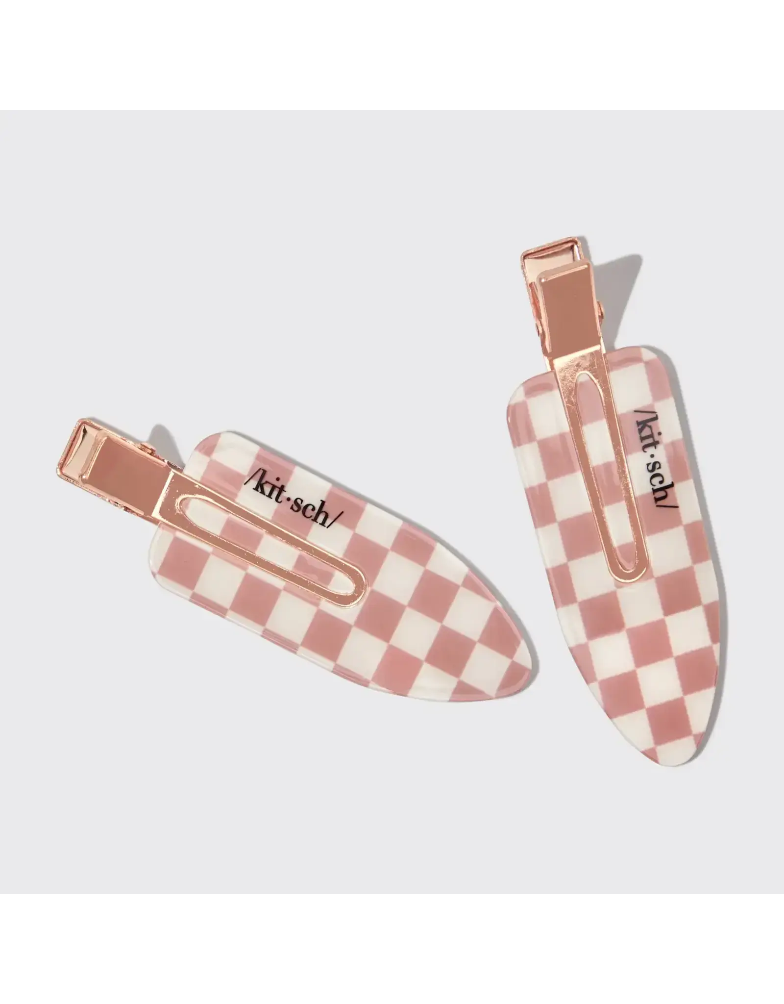 Recycled Plastic XL Creaseless Clips 2pc Set -Terracotta