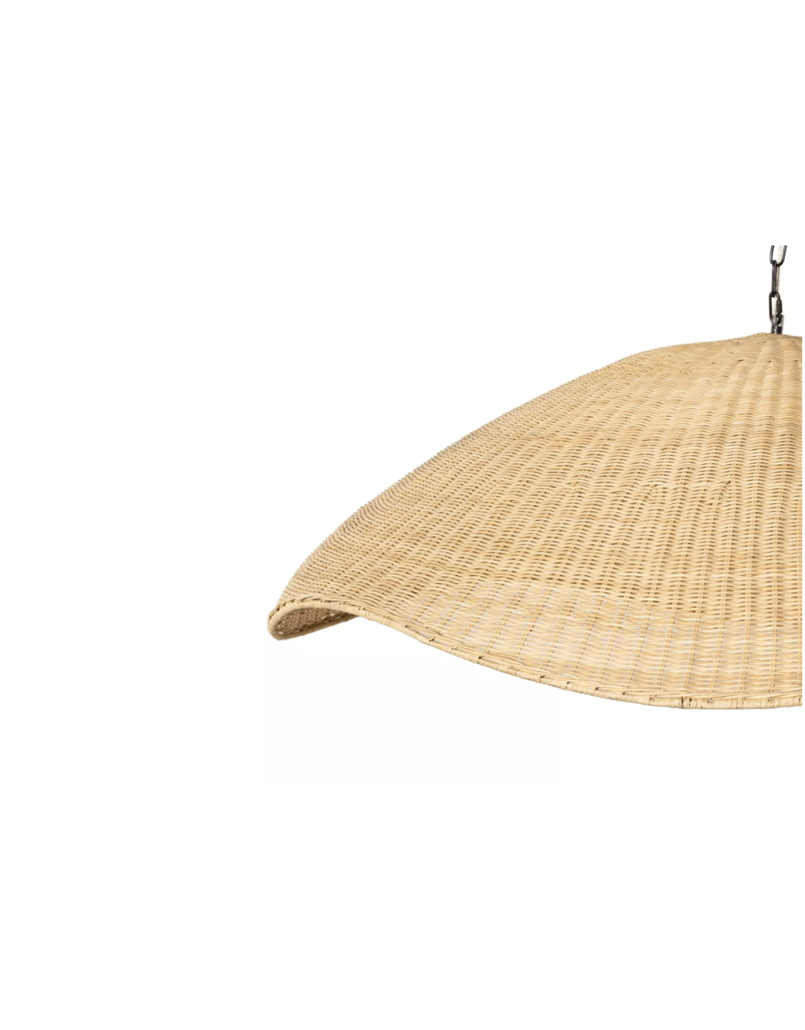 Overscale Woven Rattan Pendant