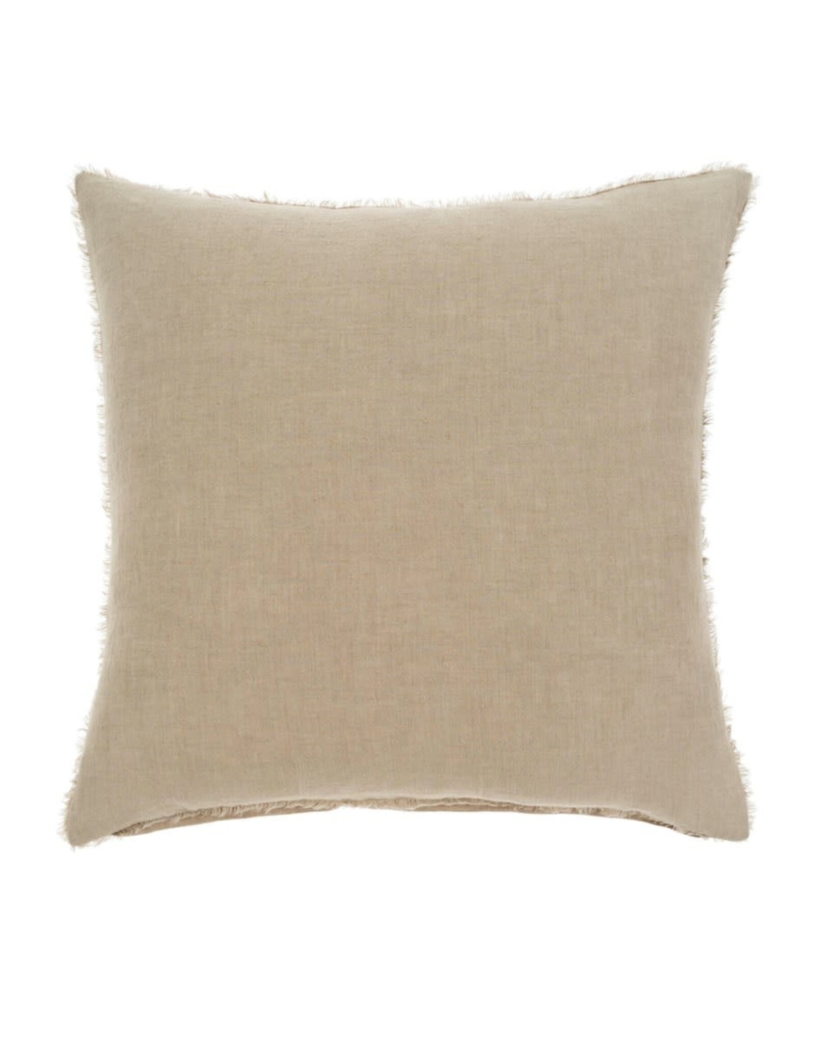 Lina Linen Pillow, Driftwood 24x24