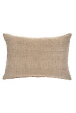 Lina Linen Pillow, Oat 16x24