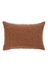Lina Linen Pillow, Rooibos 16x24