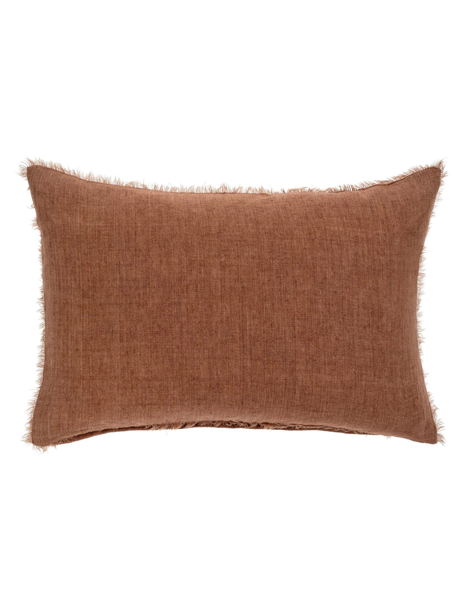 Lina Linen Pillow, Rooibos 16x24