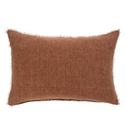 Lina Linen Pillow, Rooibos 16x24
