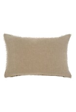 Lina Linen Pillow, Driftwood 16x24