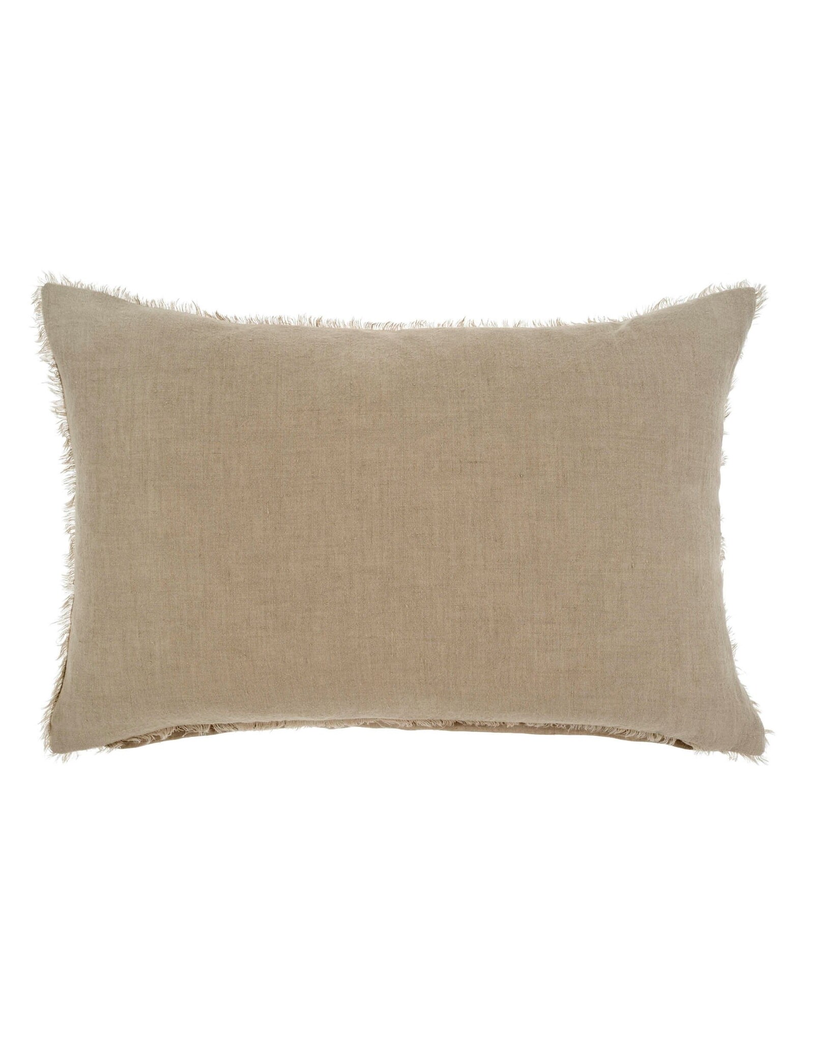 Lina Linen Pillow, Driftwood 16x24