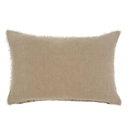 Lina Linen Pillow, Driftwood 16x24