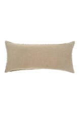 Lina Linen Pillow, Driftwood 14x31