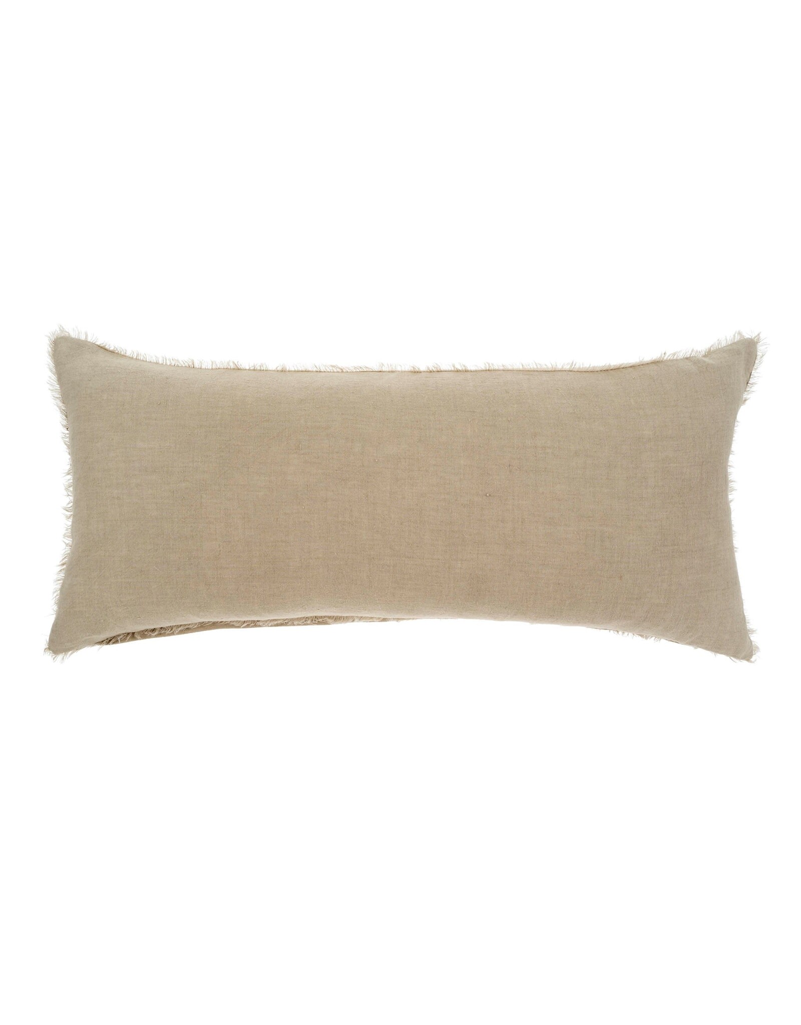 Lina Linen Pillow, Driftwood 14x31