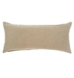 Lina Linen Pillow Driftwood 14x31