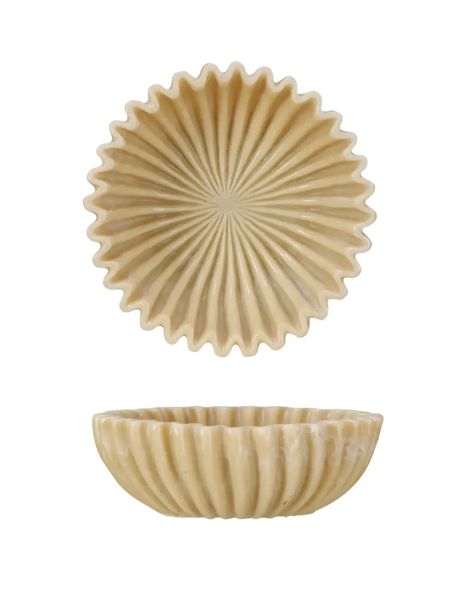 Decorative Resin Pleated Bowl