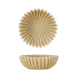 Decorative Resin Pleated Bowl