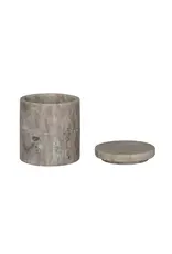 Marble Stackable Pinch Pots w/ Lid, Beige, Set of 2