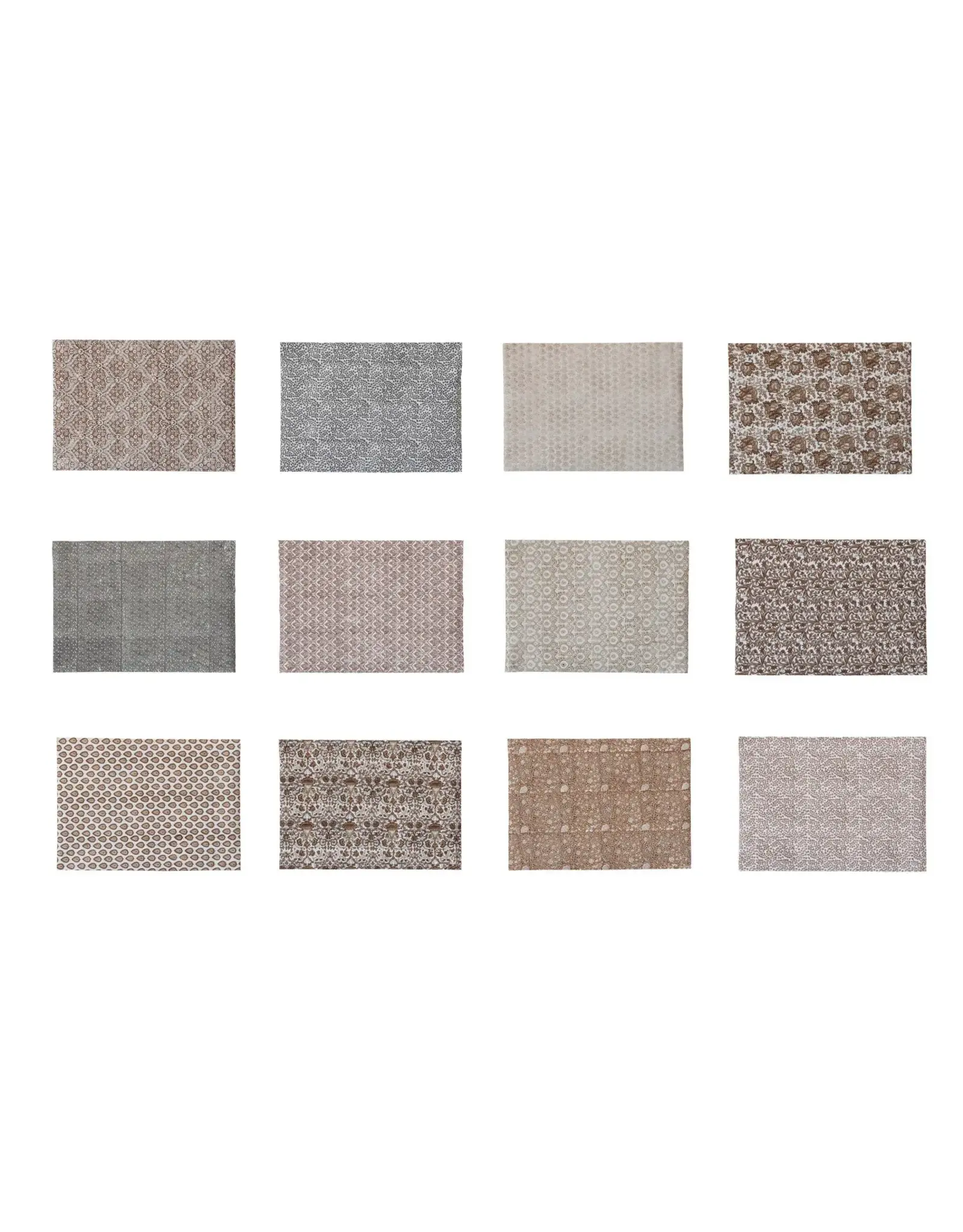 Handmade Block Print Recycled Gift Wrapping Paper