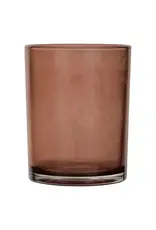 4 3/4" Etched Mercury Glass Tealight Votive, Amber