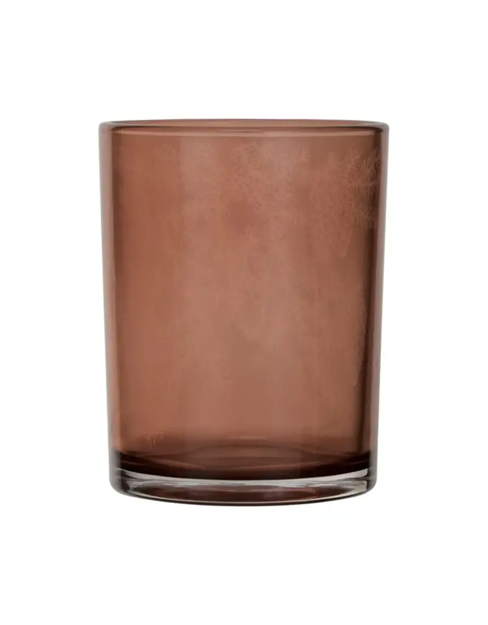4 3/4" Etched Mercury Glass Tealight Votive, Amber
