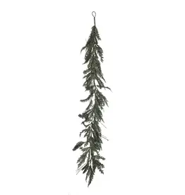 6 ft Faux Cedar Garland, Green