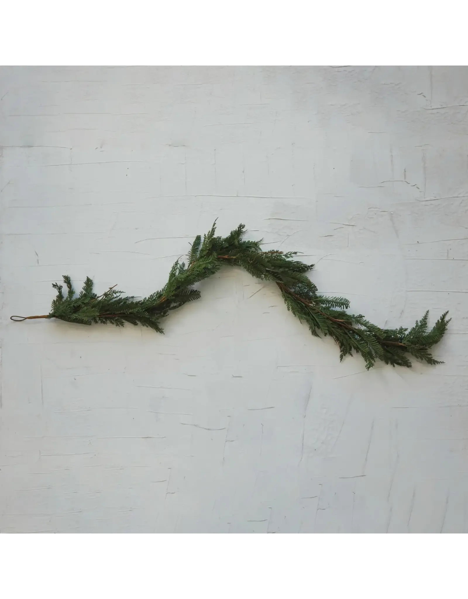6 ft Faux Cedar Garland, Green
