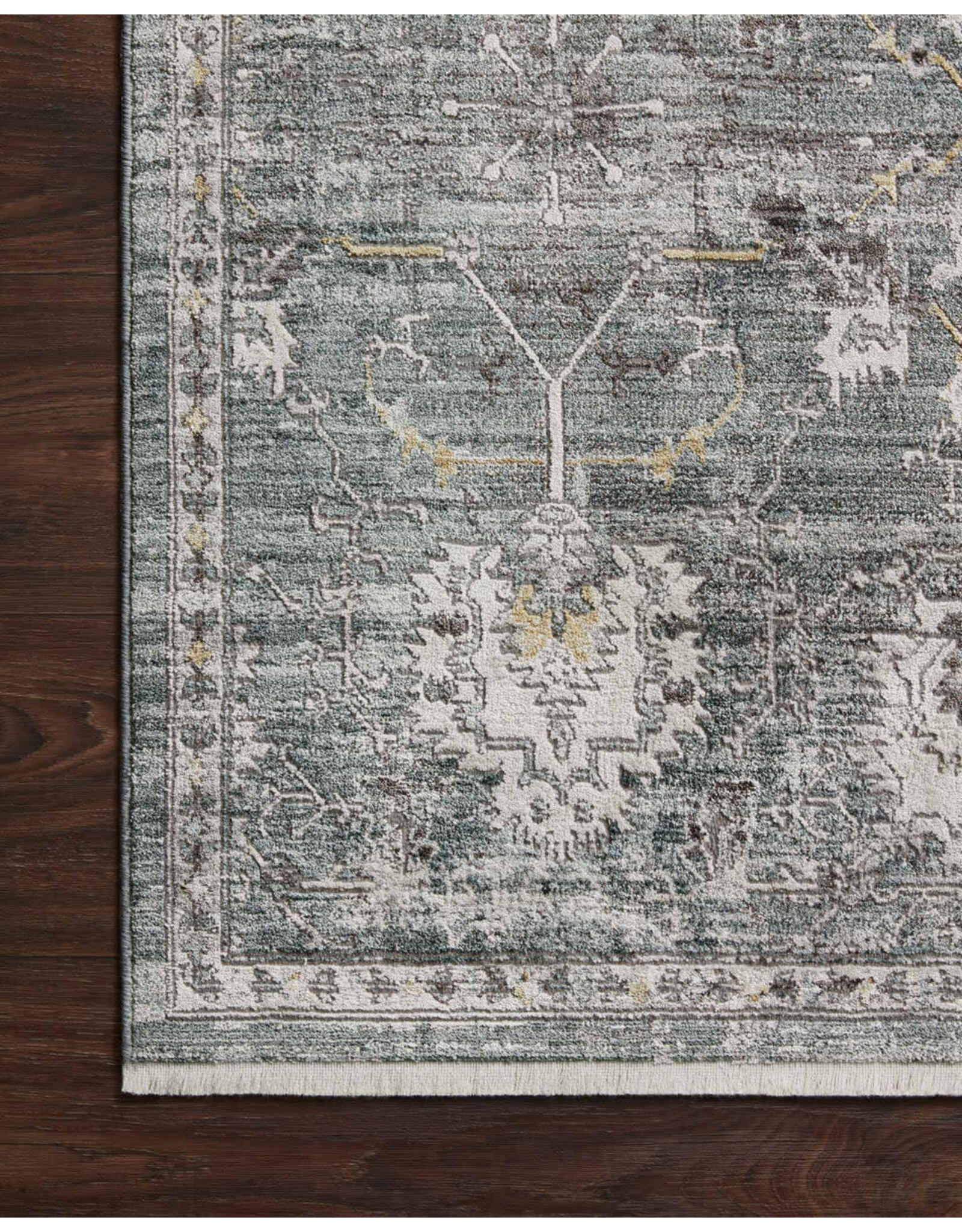 Bonney Rug BNY-03 Lagoon / Ivory