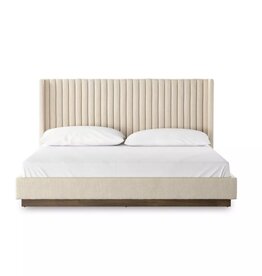 Montgomery King Bed in Thames Cream