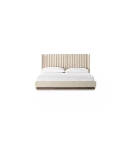 Montgomery King Bed in Thames Cream