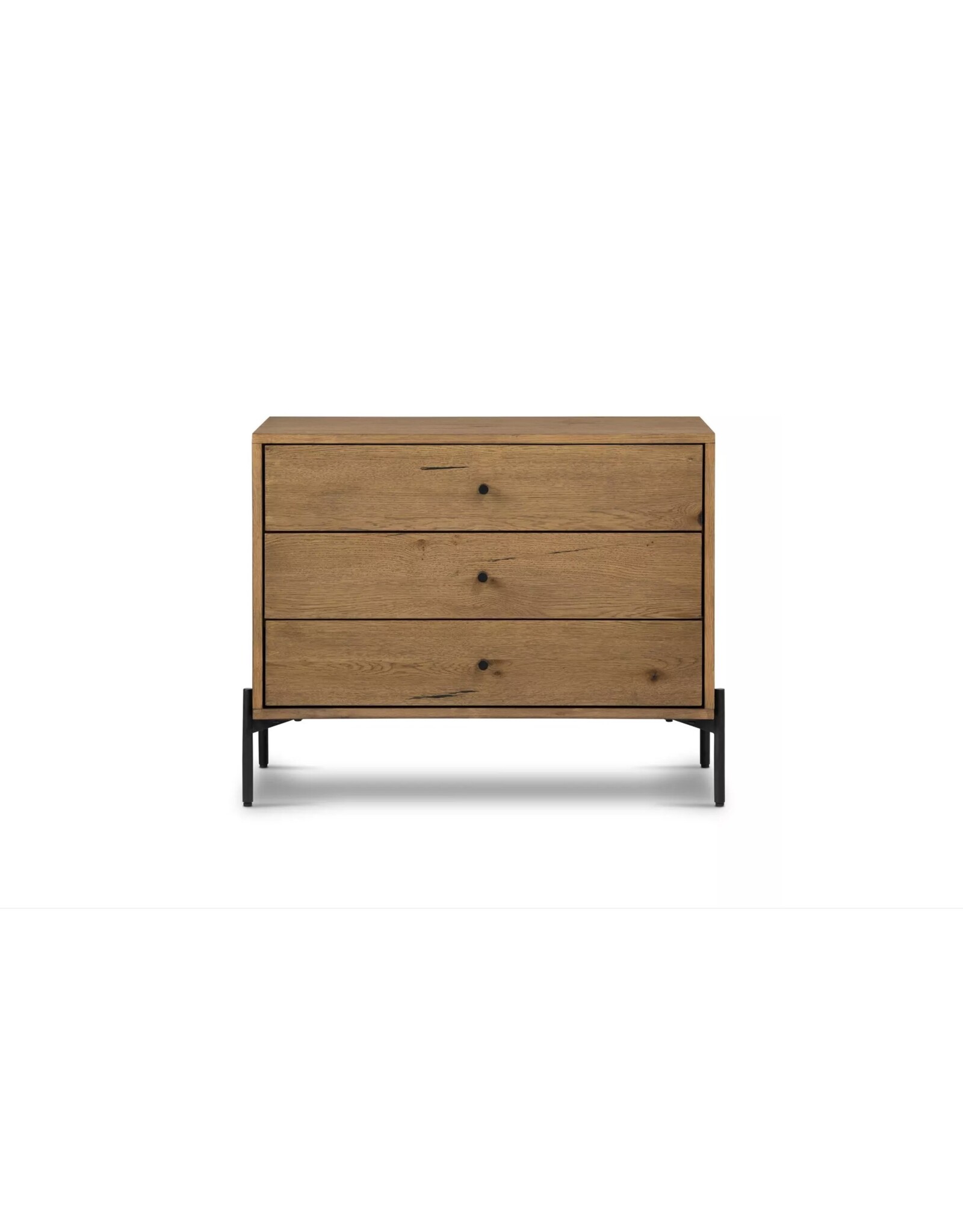 Eaton Large Nightstand in Amber Oak Resin