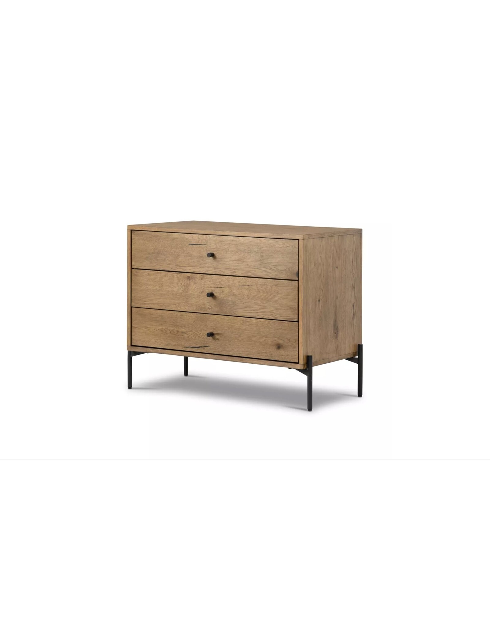Eaton Large Nightstand in Amber Oak Resin