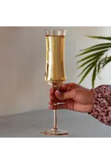 Tulip Champagne Flutes, Amber