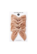 Velvet Bow Napkin Ties, S/4