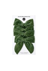 Velvet Bow Napkin Ties, S/4