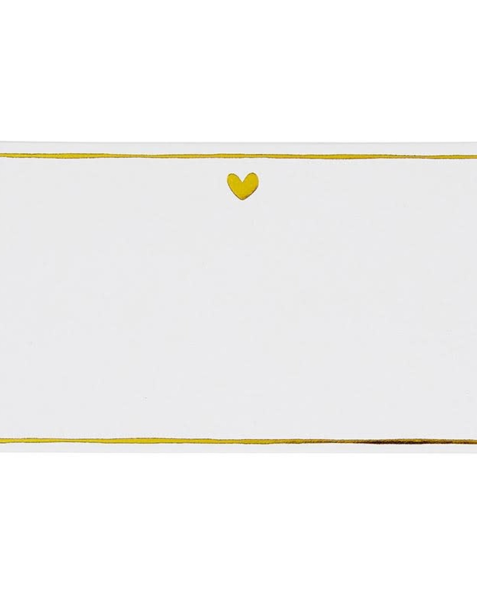 Gold Foil Place Cards - Heart