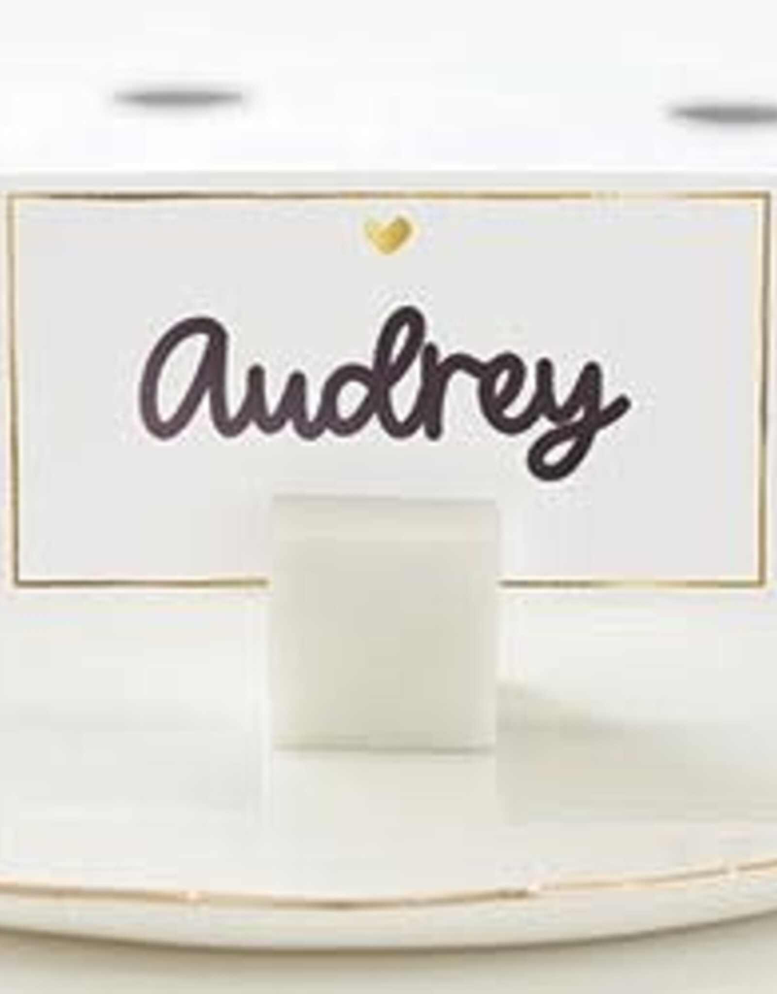 Gold Foil Place Cards - Heart