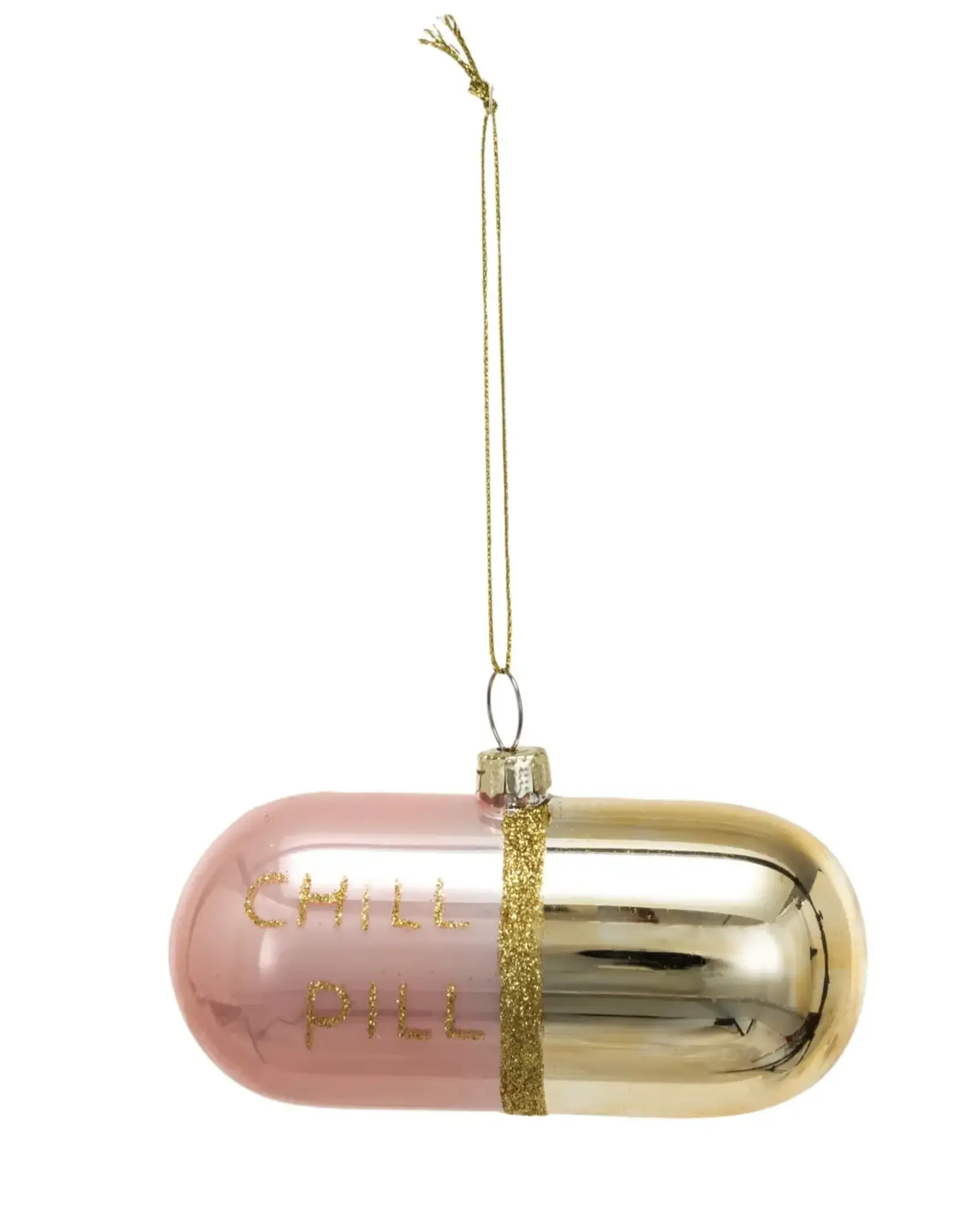 Glass Chill Pill Ornament