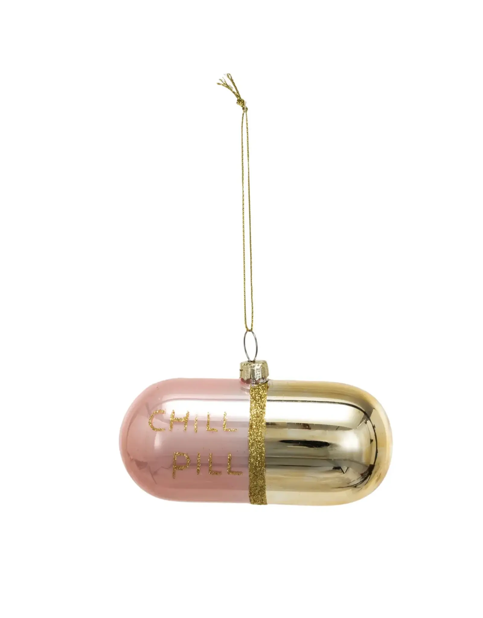 Glass Chill Pill Ornament