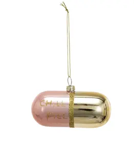 Glass Chill Pill Ornament