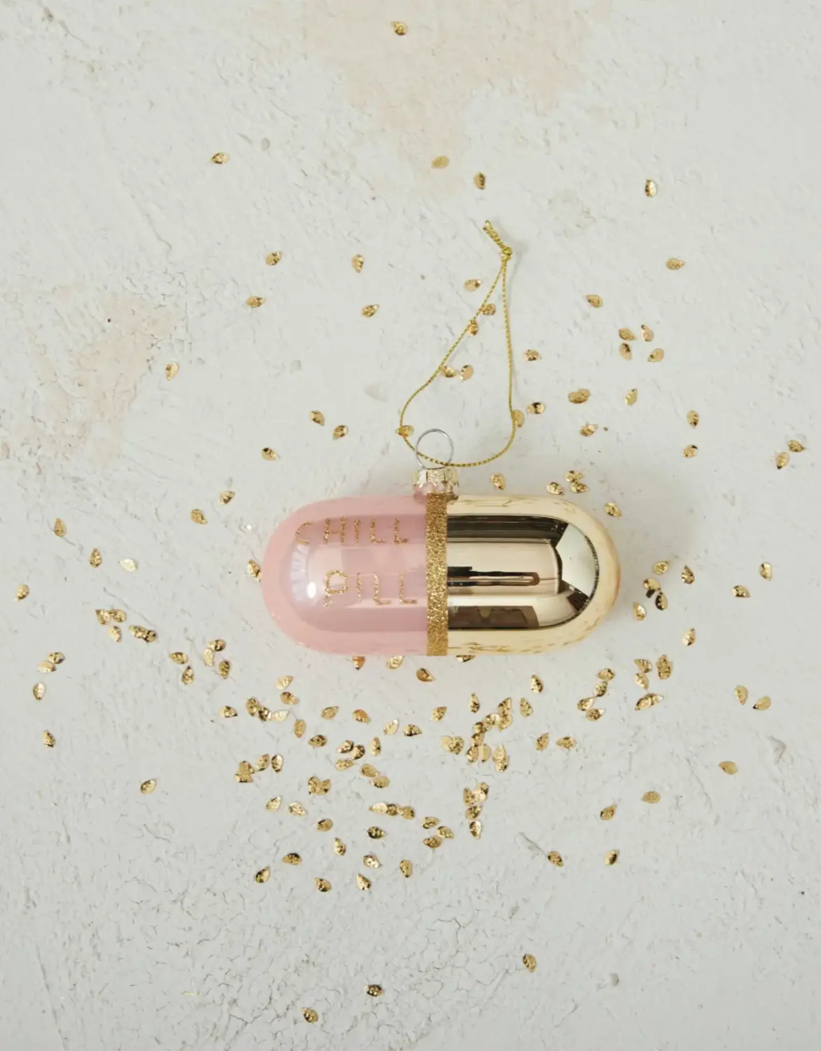 Glass Chill Pill Ornament