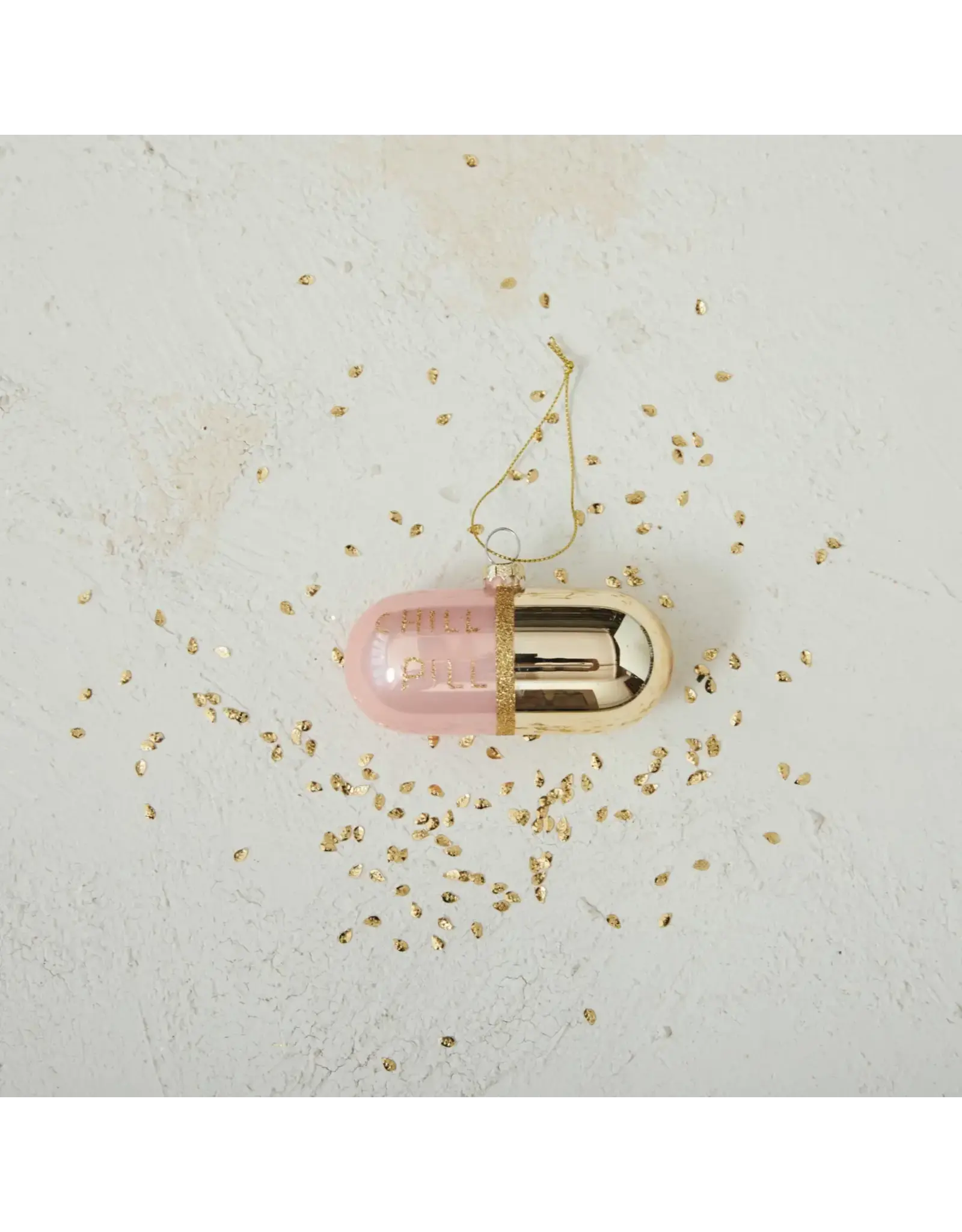 Glass Chill Pill Ornament
