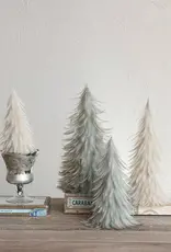 Feather Trees, Cream Set of 2