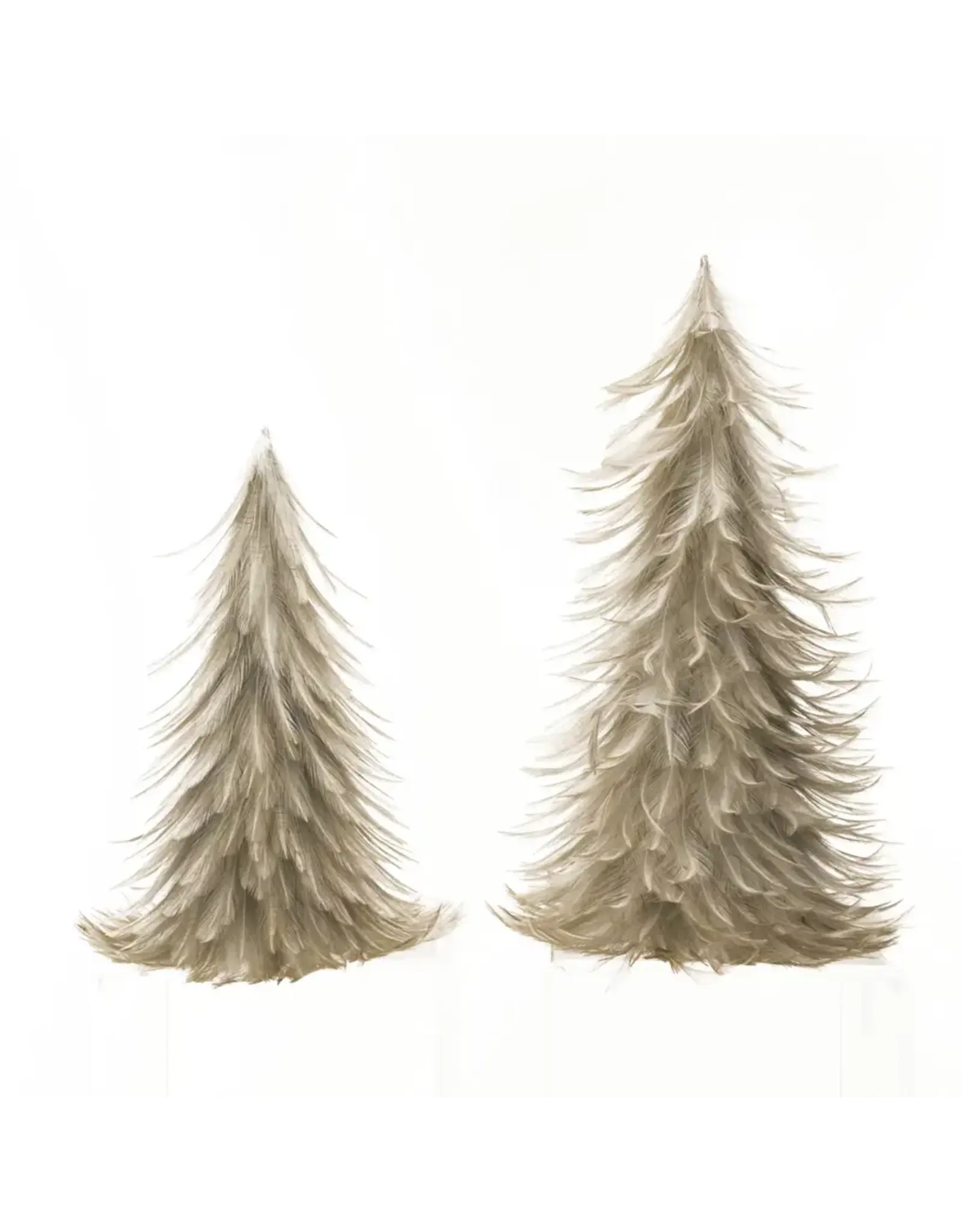 Feather Trees, Grey, Set of 2
