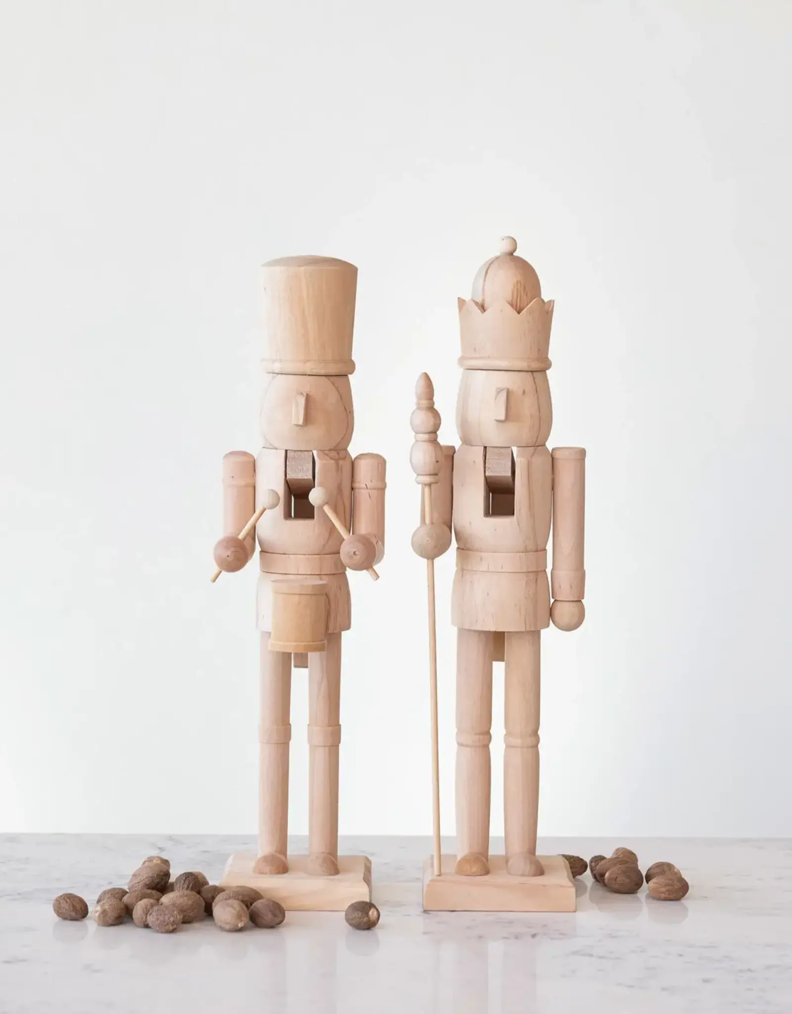 Wood Nutcracker, Natural, 2 Styles